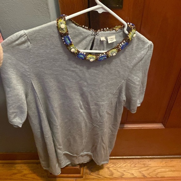 Anthropologie Beaded Top - Picture 1 of 2
